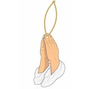 Praying Hands Promotional Ornament w/ Black Back (4 Square Inch)