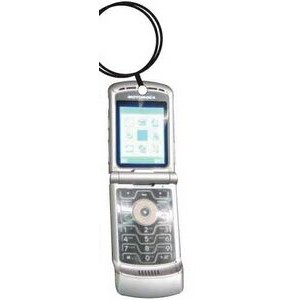 Cell Phone Keychain w/Mirrored Back (10 Square Inch)