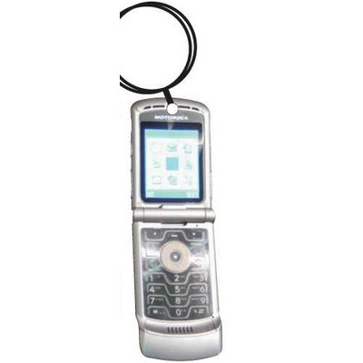 Cell Phone Keychain w/Mirrored Back (10 Square Inch)