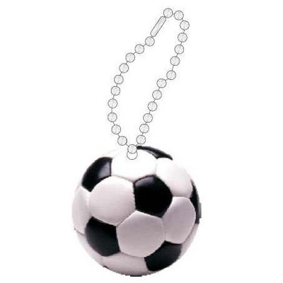 Soccer Ball Promotional Key Chain w/ Black Back (4 Square Inch)