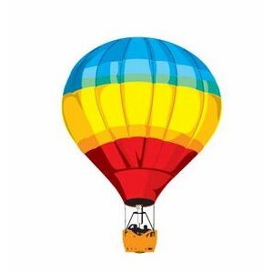 Hot Air Balloon Executive Magnet w/ Full Magnetic Back (2 Square Inch)