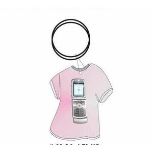 Cell Phone T Shirt Keychain w/Mirrored Back (4 Square Inch)