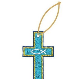 Blue Cross Promotional Ornament w/ Black Back (2 Square Inch)