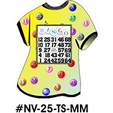Bingo Card T-Shirt Mighty Mini Magnet
