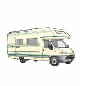 Recreational Vehicle 2 Executive Magnet w/ Full Magnetic Back (2 Square Inch)