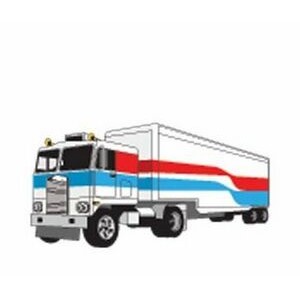 Semi Truck Executive Magnet w/ Full Magnetic Back (2 Square Inch)