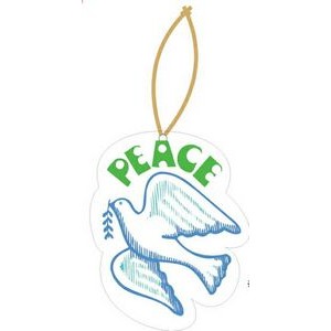 Peace Dove Promotional Ornament w/ Black Back (2 Square Inch)