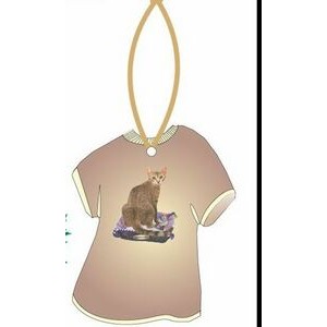Egyptian Mau Cat T-Shirt Promotional Ornament w/ Black Back
