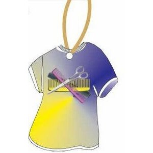 Beautician Combo T-Shirt Promotional Ornament w/ Black Back (4 Square Inch)
