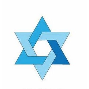 Star Of David Promotional Magnet w/ Strip Magnet (2 Square Inch)