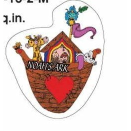 Noah's Ark Promotional Magnet w/ Strip Magnet (2 Square Inch)