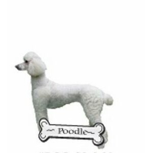 Poodle Promotional Magnet w/ Strip Magnet (4 Square Inch)