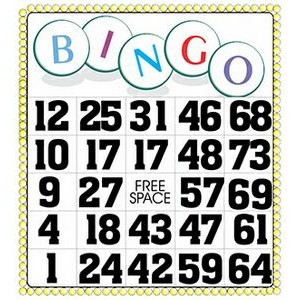 Bingo Card Promotional Magnet w/ Strip Magnet (10 Square Inch)