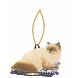 Himalayan Persian Cat Promotional Ornament w/ Black Back (4 Square Inch)