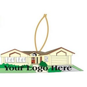 House Promotional Ornament w/ Black Back (3 Square Inch)