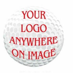 Golf Ball Promotional Magnet w/ Strip Magnet (4 Square Inch)
