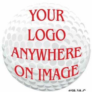 Golf Ball Acrylic Coaster w/Felt Back