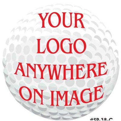 Golf Ball Acrylic Coaster w/Felt Back