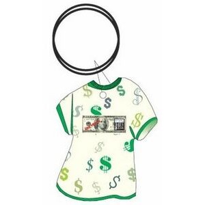 Vegas Bingo $100 Bill T-Shirt Key Chain w/Clear Mirror Back (4 Square Inch)