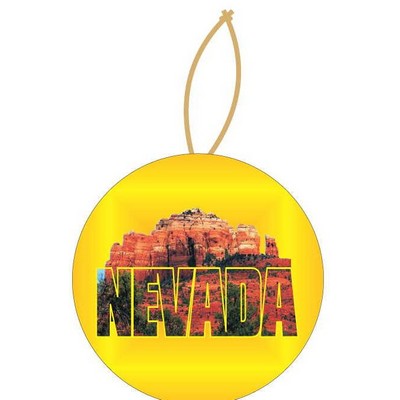 Red Rock Canyon Promotional Ornament w/ Black Back (4 Square Inch)