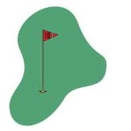 Golf Course Lapel Pin