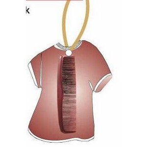 Comb T-Shirt Promotional Ornament w/ Black Back (4 Square Inch)