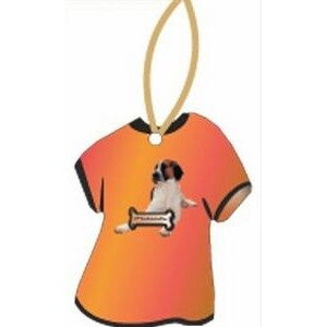 Foxhound Dog T-Shirt Promotional Ornament w/ Black Back (4 Square Inch)