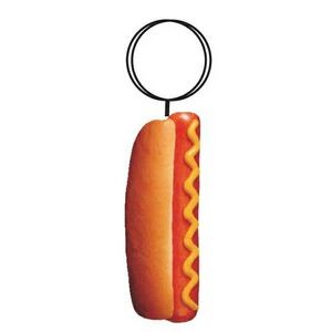 Hotdog Executive Key Chain w/Mirrored Back (10 Square Inch)