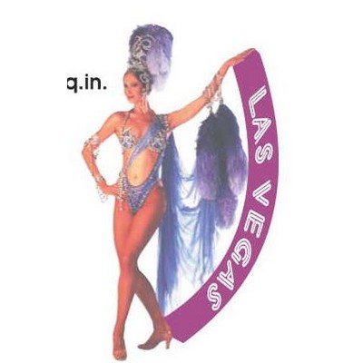 Vegas Showgirl in Purple Magnet w/ Strip Magnet (4 Square Inch)