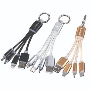 3-IN-1 USB Cable Keychain