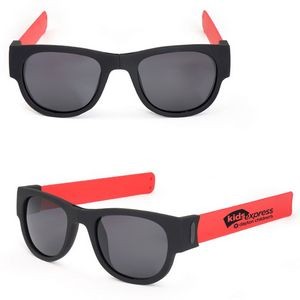 Flexible Custom Folding Slap Bracelet Sunglasses