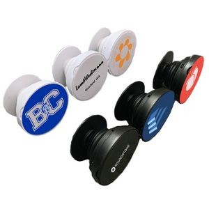 Compact Mirror Round Cell Phone Holder