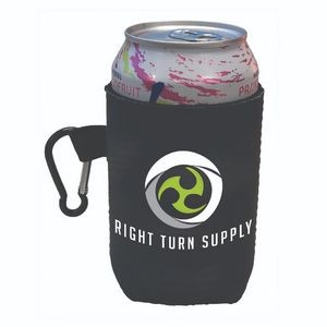 Can Cooler with Carabiner - Full Color Imprint