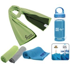 Microfiber Cooling Towel with Bottle