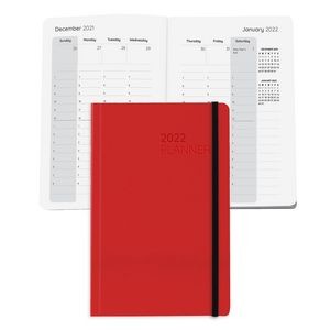 Senzabrite Faux Leather Perfect Bound Weekly Planner Journal Book