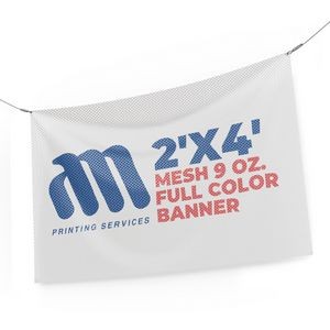 Mesh Banner 9 Oz. Full Color (2'x4')