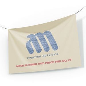 Mesh Banner 9 Oz. Full Color price per sq ft
