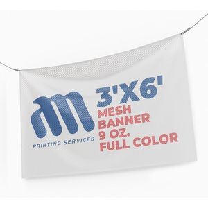 Mesh Banner 9 Oz. Full Color (3'x6')