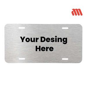 Aluminum Silver License Plates 12" x 6" SUBLIMATED
