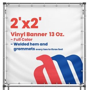 Vinyl 13 Oz. Full Color Banner (2'x2')