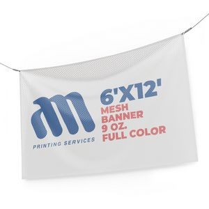 Mesh Banner 9 Oz. Full Color (6'x12')