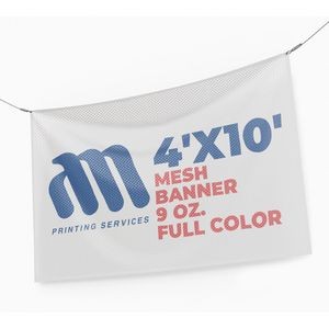 Mesh Banner 9 Oz. Full Color (4'x10')