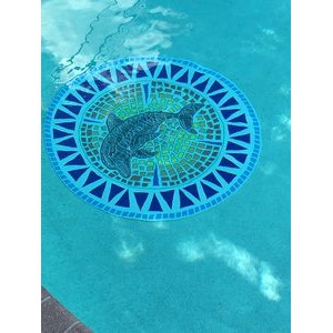 Sinking Round pool mosaic mats 39" Diameter