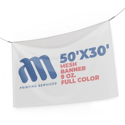 Mesh Banner 9 Oz. Full Color (50'x30')