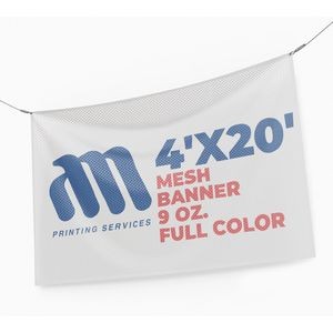 Mesh Banner 9 Oz. Full Color (4'x20')
