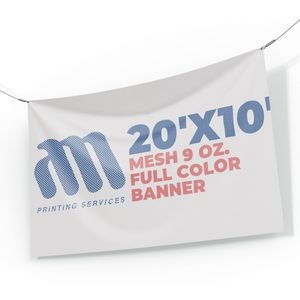 Mesh Banner 9 Oz. Full Color (20'x10')