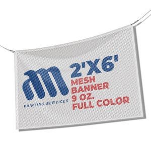 Mesh Banner 9 Oz. Full Color (2'x6')