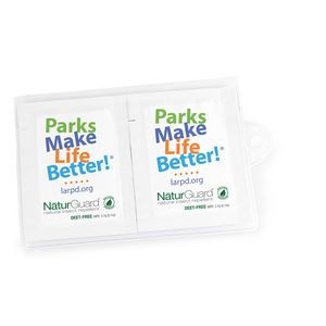 GoPac™ with NaturGuard™ Natural Insect Repellent Wipes, Label Imprint