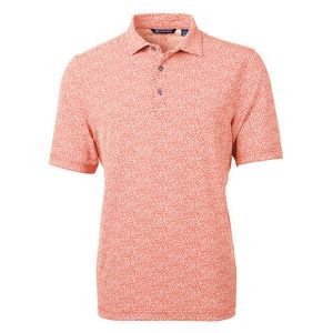 Cutter & Buck Virtue Eco Pique Botanical Print Recycled Mens Polo