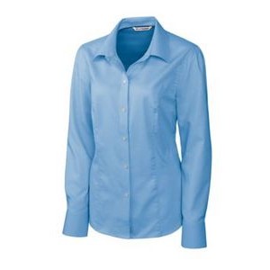 Cutter & Buck Epic Easy Care Nailshead Womens Long Sleeve Dress Shirt